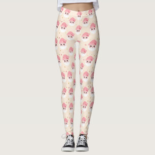 Rosa Weihnachtsmann-Weihnachts-Pyjama-Hosen - Pink Leggings