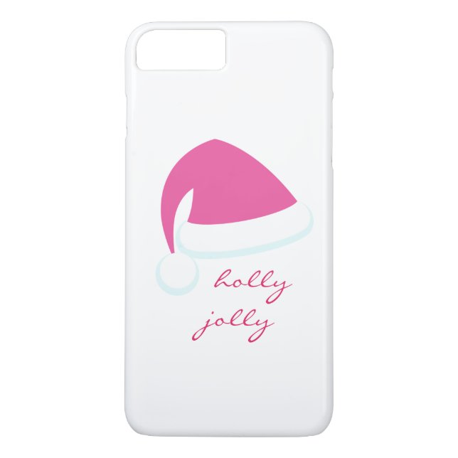 Rosa Weihnachtsmannmütze iPhone 7 Case-Mate iPhone Hülle (Rückseite)