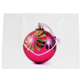 Rosa Weihnachtsschmuck Große Geschenktasche Geschenktüte