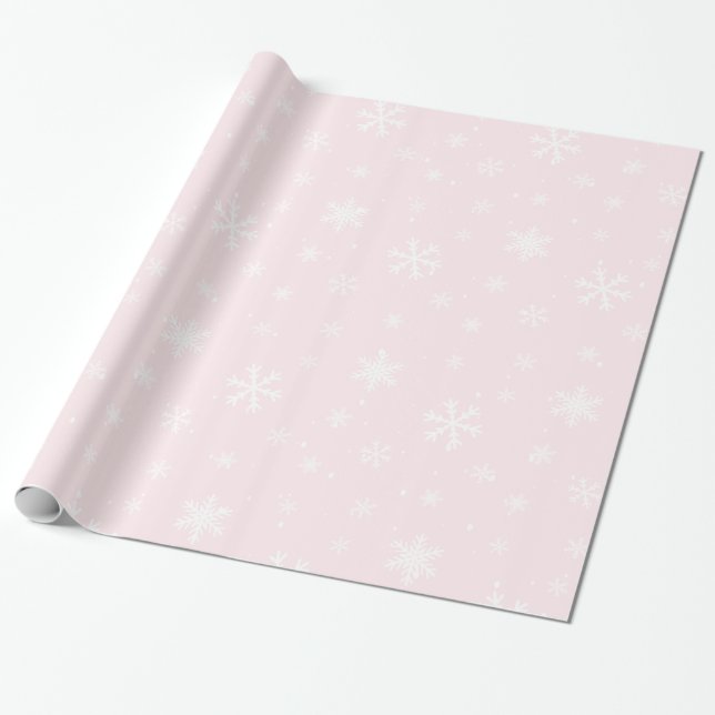 Rosa Weihnachtswrapper Geschenkpapier (Ungerollt)