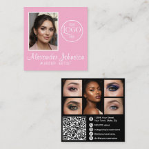 Rosa Weiß & Schwarz Schrift Make-up-Foto Personali