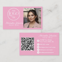 Rosa Weiß & Schwarz Schrift Make-up-Foto Personali