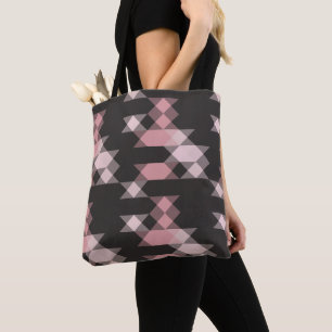 rosa weiß und grau geometrisch