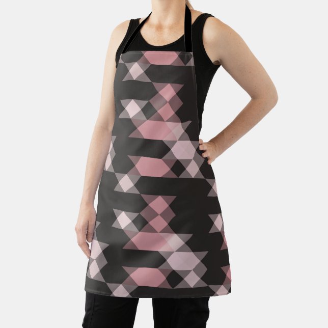 rosa weiß und grau geometrisch schürze (InSitu)