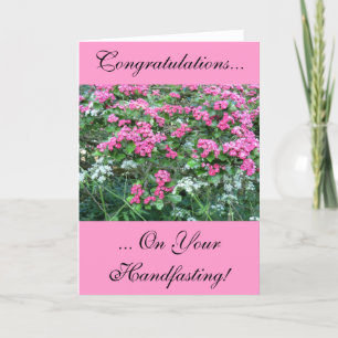 Rosa Weißdorn Handfasting Karte