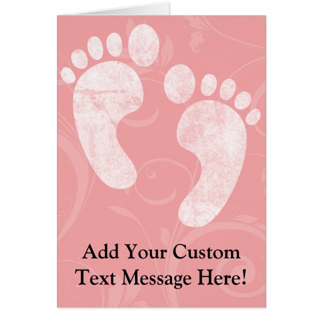 Rosa/weiße Baby-Abdrücke (Vorne)