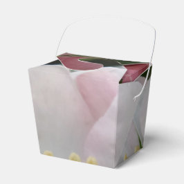 Rosa weiße Blume Abnehmen Geschenkschachtel