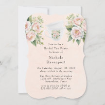 Rosa Weiße botanische Rose Bridal Tee Party