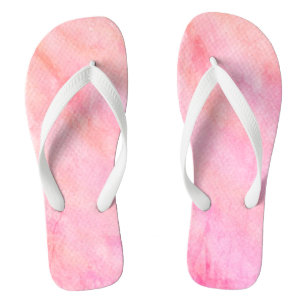 Rosa Weiße Farbe Flip Flops