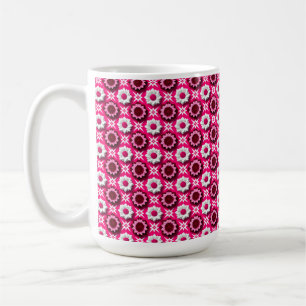 🌸Rosa Weiße Lotus Blumenmuster Moderne Dekoration Kaffeetasse
