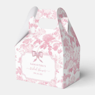 Rosa Weiße Rose Chinoiserie Brautparty Geschenkschachtel