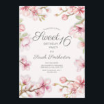 Rosa Weiße Springtime Blumensüß 16 Geburtstag Einladung<br><div class="desc">Schöne Rosa und Weiße Kirsche Blüte und Äste auf einer eleganten weißen Sweet 16 Geburtstagsfeier Einladung für Teenager Mädchen. Schriftart,  Text und Text sowie die Hintergrundfarbe können an Ihre Bedürfnisse angepasst werden. Kontaktieren Sie uns für Hilfe bei der Anpassung,  die Sie benötigen.</div>