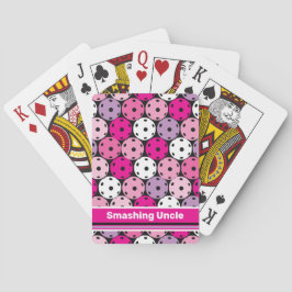 Rosa, weiße und lila Pickleballs, Spielkarte