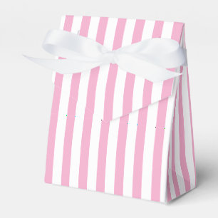 Rosa-weiße vertikale Streifenmuster-Design Geschenkschachtel