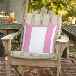 Rosa + Weißer Farbblock Kissen