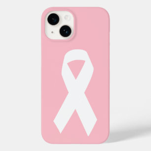 Rosa-weißes Bewusstseinsband Case-Mate iPhone 14 Hülle