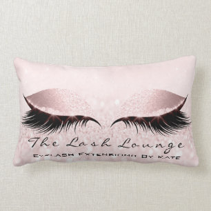 Rosa weißes Glitzer-Make-up peitscht Prinzessin Lendenkissen