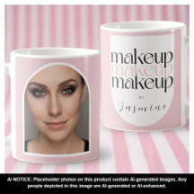 Rosa Weißes Makeup-Artist Süßes Foto