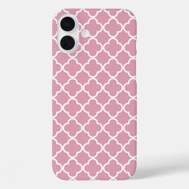 Rosa, weißes Quarreto Case-Mate iPhone Hülle (Rückseite)