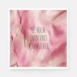 Rosa Weißes Tier Serviette