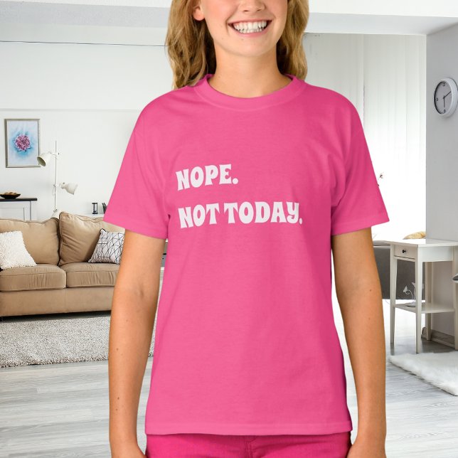 Rosa weißes Zitat Mädchen T-Shirt (Von Creator hochgeladen)