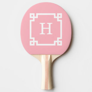 Rosa Weißgriechischer Schlüsselrahmen #2 Anfangsmo Tischtennis Schläger