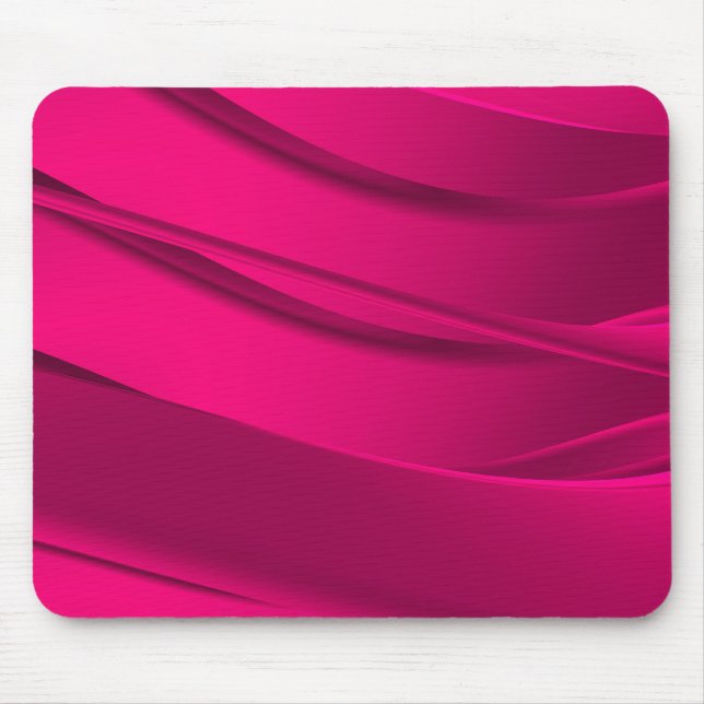 Rosa Wellen Mousepad (Vorne)