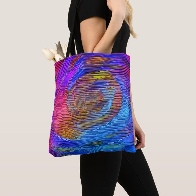 Rosa Wendelregenbogen mit Relief und chaotischen S (Von Nahem)
