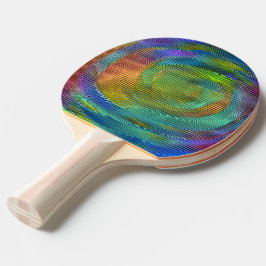 Rosa Wendelregenbogen mit Relief und chaotischen S Tischtennis Schläger