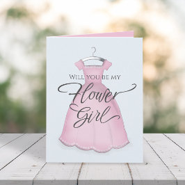 Rosa Werden Sie mein Vorschlag für eine Hochzeit m Karte