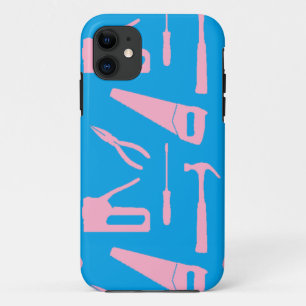 Rosa Werkzeuge iPhone Case