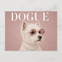 Rosa West Highland White Terrier Hund