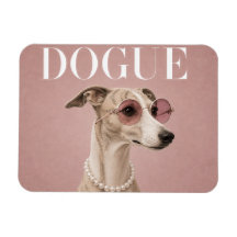 Rosa Whippet-Hund Covergirl