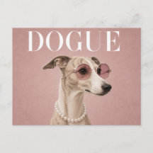 Rosa Whippet-Hund Covergirl