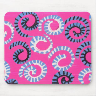 Rosa Whirl Mousepad
