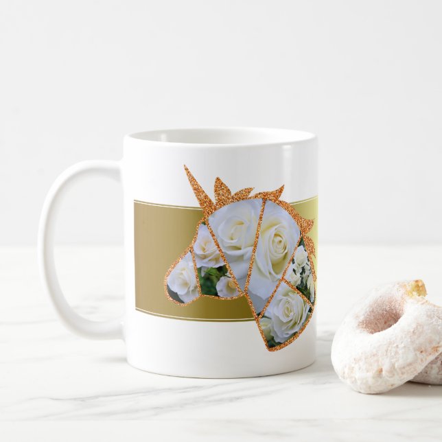 Rosa White Arrow コーヒーマグカップ Kaffeetasse (Mit Donut)