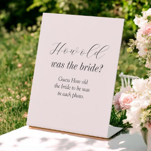 Rosa wie alt war das Brautparty der Braut Sockelschild