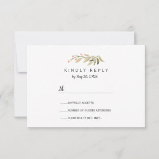 Rosa Wiesenwild-Blume Hochzeit des RSVP Karte