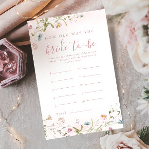 Rosa Wildblume Boho wie alt war die Braut Spiel