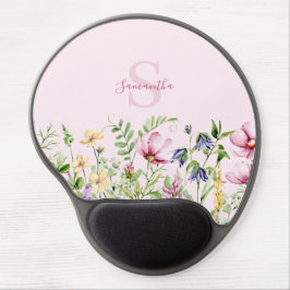Rosa Wildblume Personalisiert Gel Mousepad