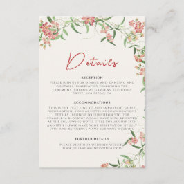 Rosa Wildblume Rose Frühjahrsfeier Begleitkarte