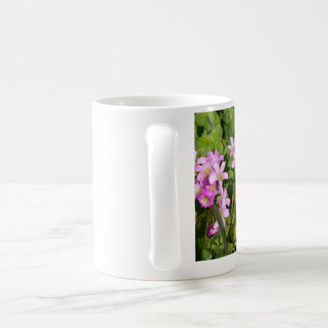 rosa Wildblumen auf der Tasse (Henkel)