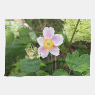 Rosa Wildblumen-Küchenhandtuch Botanisches Flora Geschirrtuch
