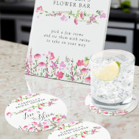 Rosa Wildblumenliebe Bridal Shower in Blüte