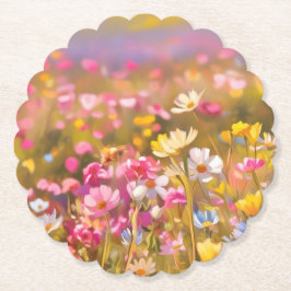 Rosa Wilde Blume Gelber Lavendel 2025 Untersetzer