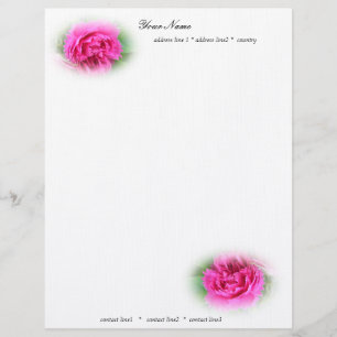 rosa wilde Rosen Briefbogen