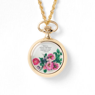 Rosa wilder armbanduhr