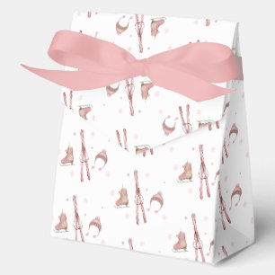 Rosa Winter Après Bébé Skimuster Babyparty Geschenkschachtel