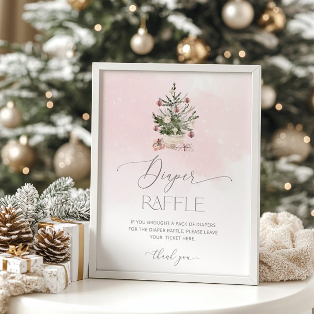 Rosa Winter Baby es ist kalt vor der Windelraffle Poster (Von Creator hochgeladen)