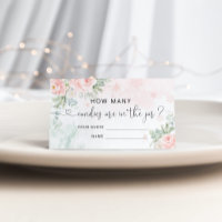 Rosa Winter raten Sie, wie viele Bonbons Sie haben